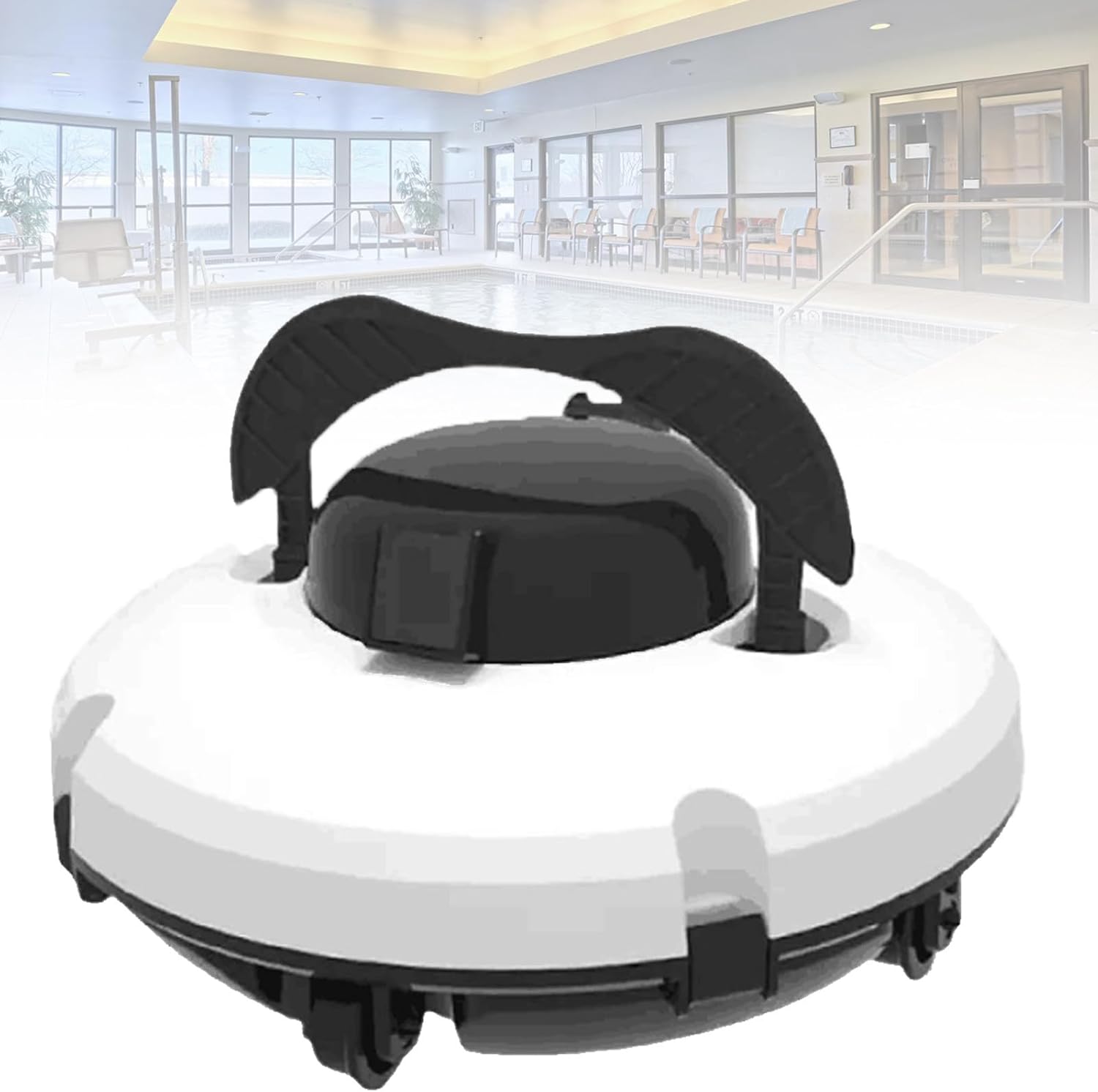 Swimming Pool Cleaner Robot, Intelligent Cordless Cleaner, 120 Mins Runtime, Automatic Robot Pool Vacuum for In Ground Flat Pools up to 1000 Sq.Ft