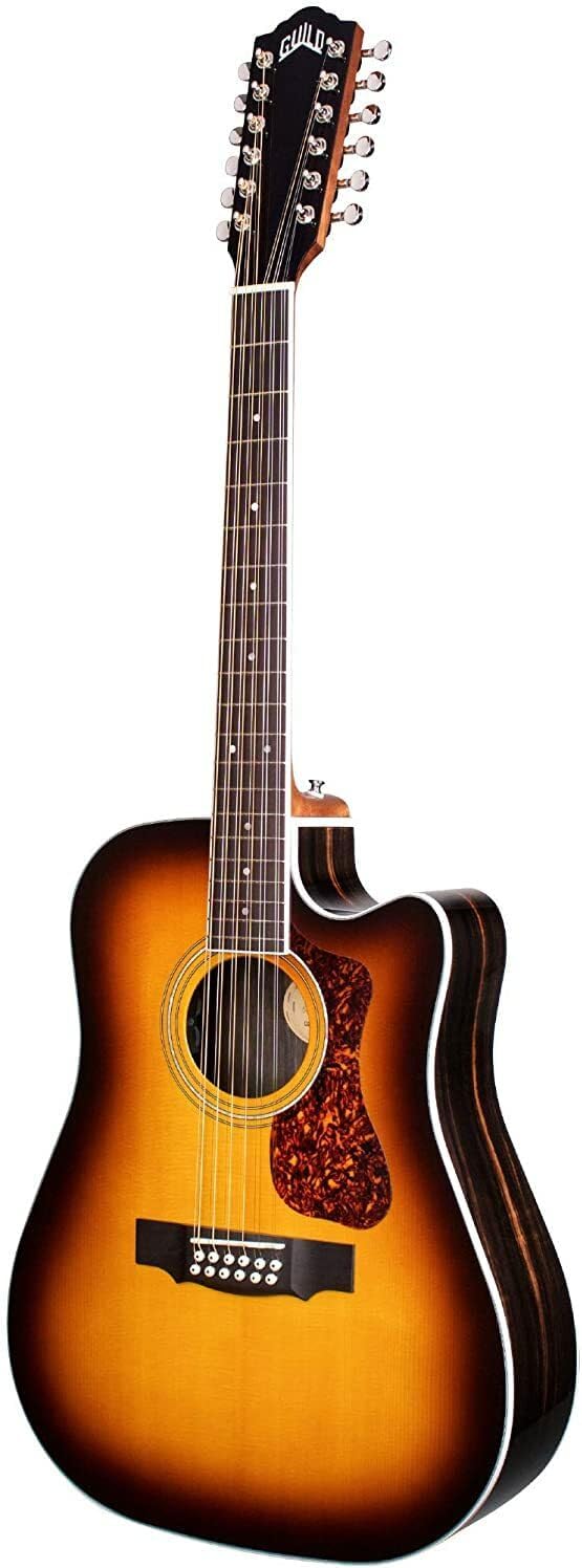 Guild Guitars D-2612CE Deluxe ATB 12-string Acoustic Guitar, Antique Burst, Archback Deluxe, Solid Top, Dreadnought, Westerly Collection