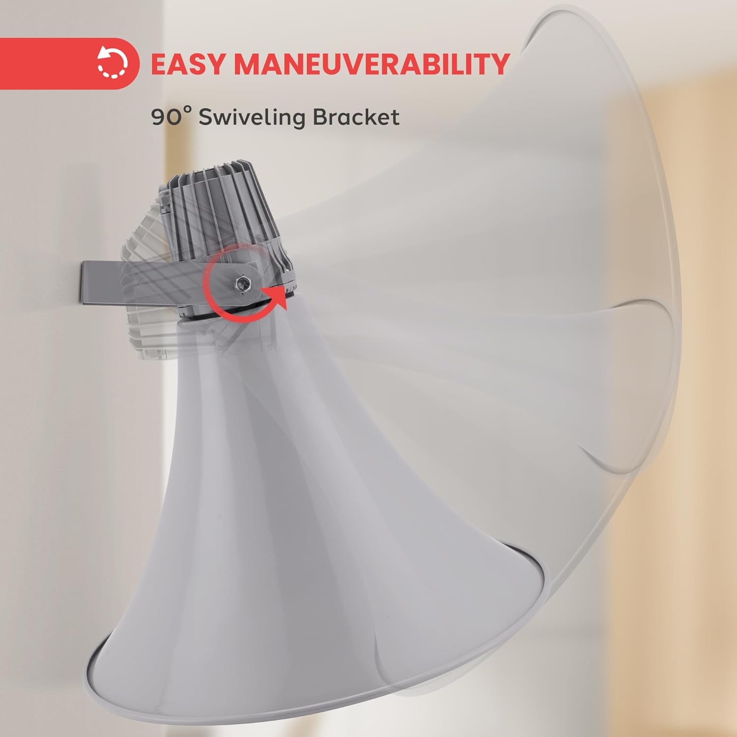 Pyle Indoor Outdoor PA Horn Speaker - 19.5