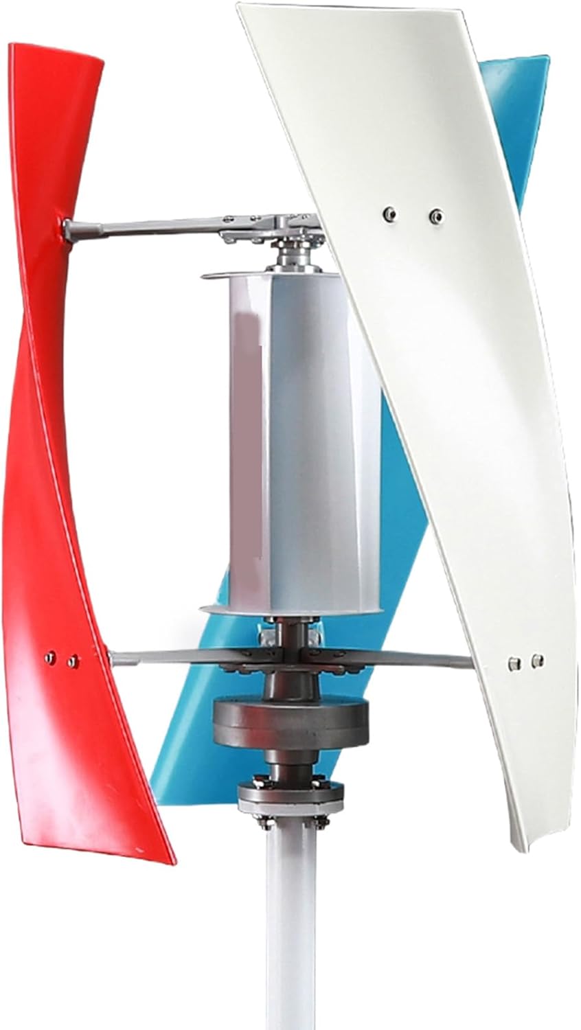 3 Blades No Noise Portable 12V Wind Turbine Kit, 14000W Wind Power Generator with MPPT Controller for Home Farm Rvs Boats