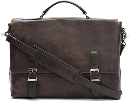 FRYE Men's Logan Top Handle Messenger Bag, Dark Brown, One Size
