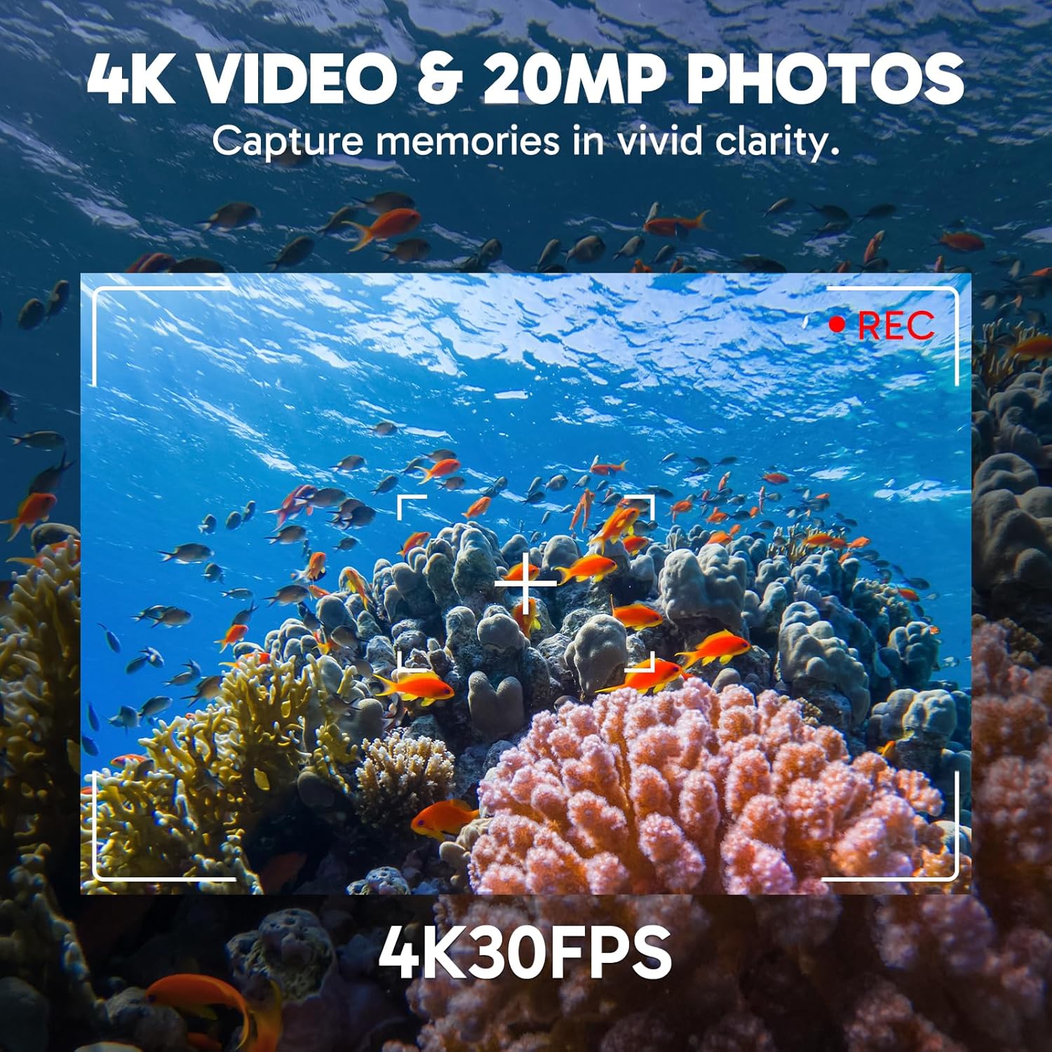 AKASO EK7000 Pro 4K30 Action Camera with Touch Screen EIS 131FT Waterproof Underwater Camera 5X Zoom Remote Control with Waterproof Floating Hand Grip Bundle and Carrying Case Accessories Kit Bundle