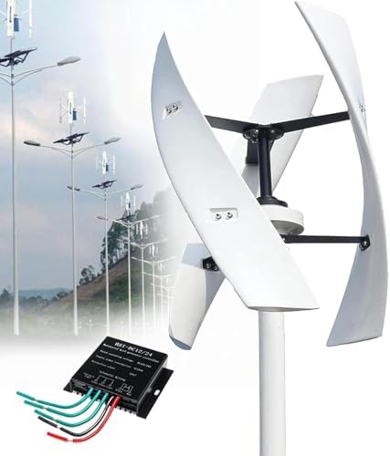 20000W Vertical Axis Wind Turbine Generator, 220V 3-Blade Windmill Power Kit, High-Efficiency Eco-Friendly Renewable Energy System with Controller for Outdoor Use