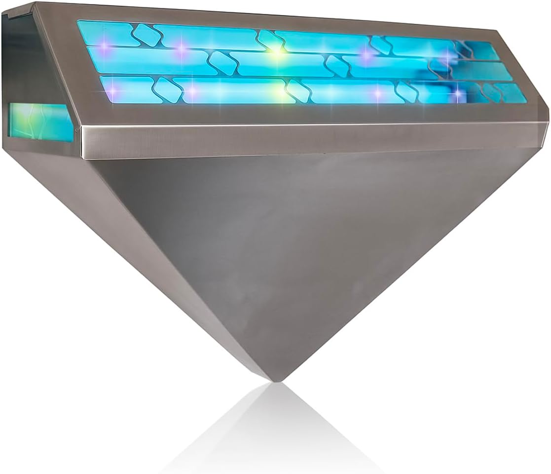 Gardner WS-95 Indoor Fly Trap with Proprietary LED, Decorative Wall Sconce Fly Light -40,000 Hour Rated Bulb, No Zap and Smell, Built to Last for Restaurants and Cafes, Made in USA for Commercial Use