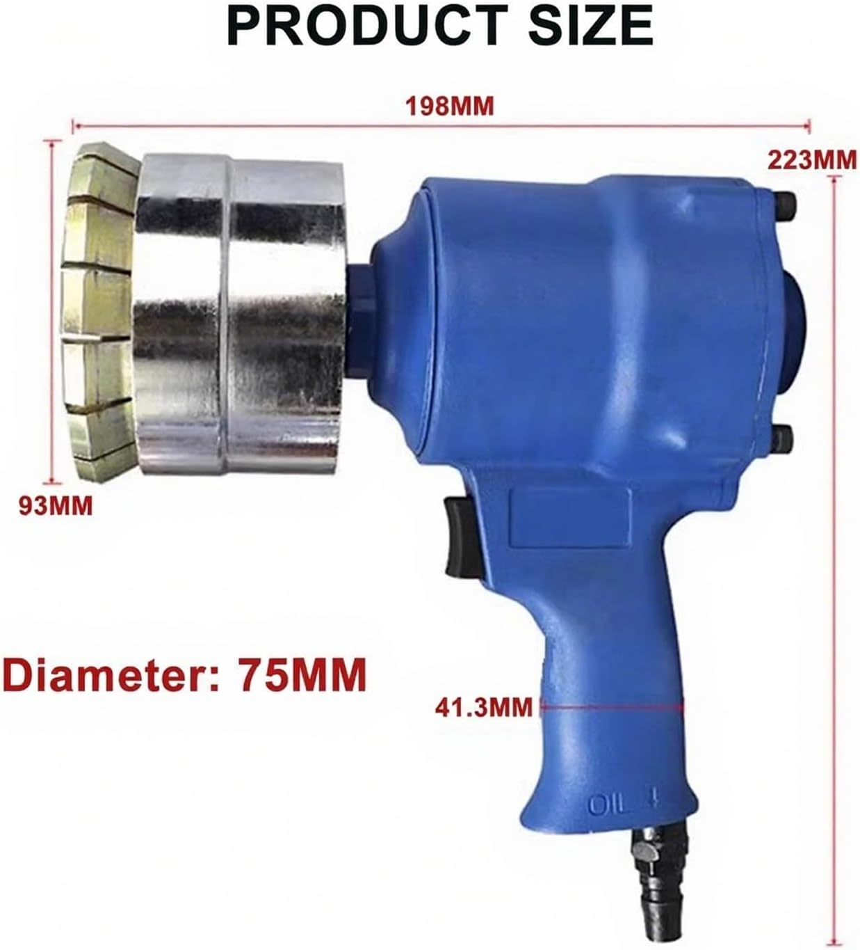 Pneumatic Crimping Tool, Handheld Drum Cap Sealer with Adjustable Tightness, Max Pulling Force 1300lbs, Manual Sealing Machine for Oil Barrels