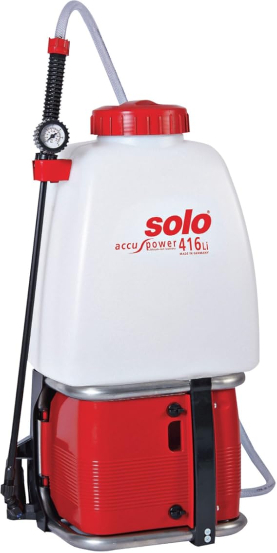 SOLO 416-Li Battery-Powered Backpack Sprayer – 4.5 Gallon, Lithium-Ion, Adjustable Pressure, Professional Garden & Lawn Sprayer