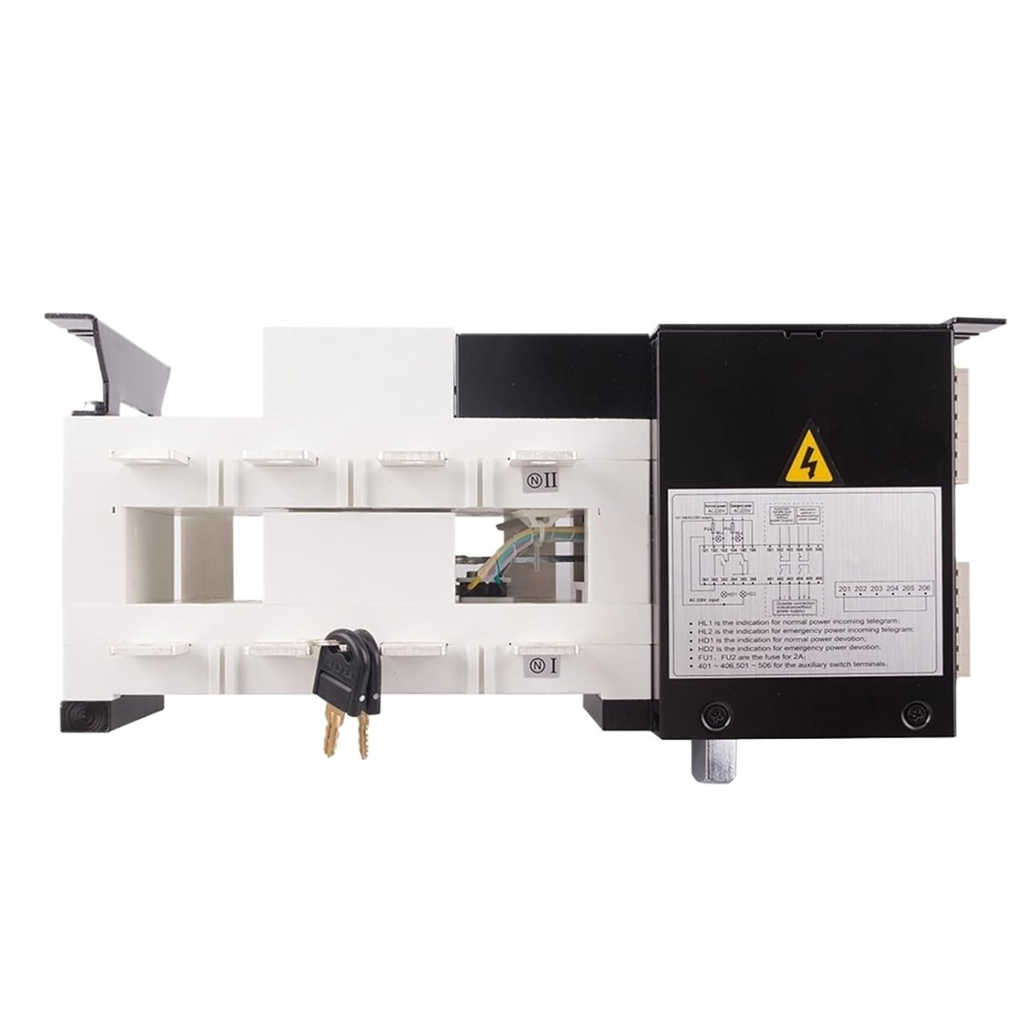 Universal 400A ATS Dual Power Automatic Transfer Switch 220V AC Diesel Generator Set Part Circuit Breaker Switch 4P(630A 4P)