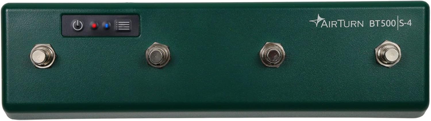 AirTurn BT500S-4 Bluetooth Pedal Page Turner DAW MIDI App Controller