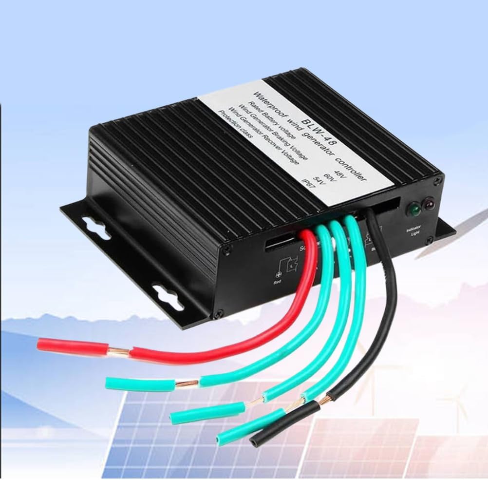 1500W Low Wind Speed Regulator,Wind Turbine Generator Controller Battery Charge Regulator 12V 24V 48V 220V Hybrid Controller for Wind Turbines Home Use,12V