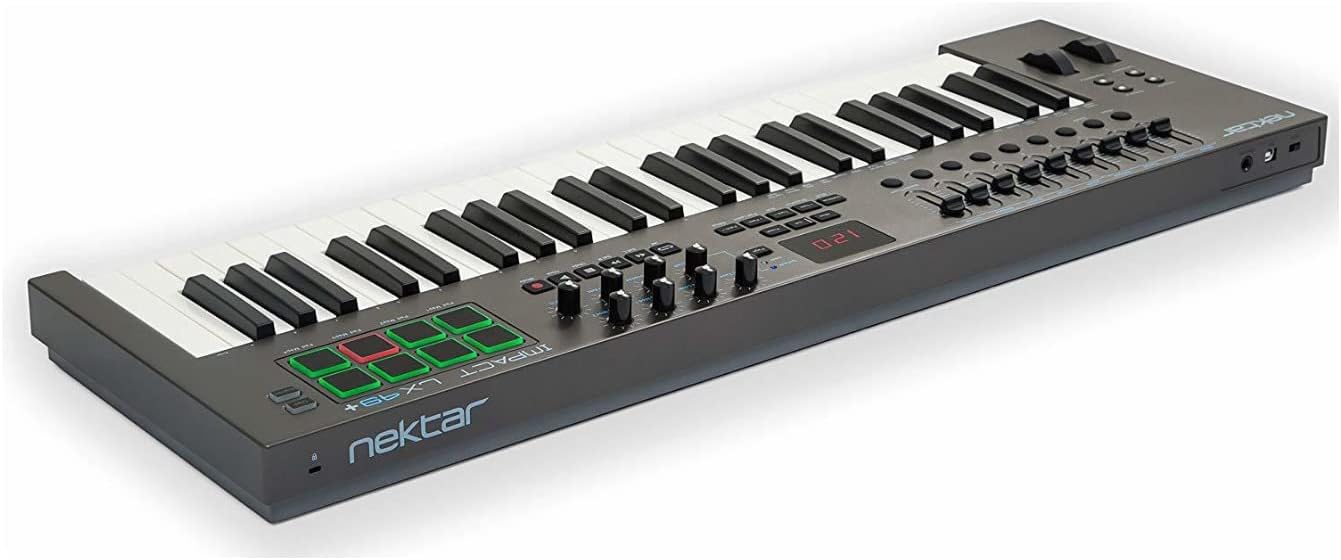 Nektar Impact LX49+ USB MIDI Controller Keyboard with Nektar DAW Integration,Dark Grey