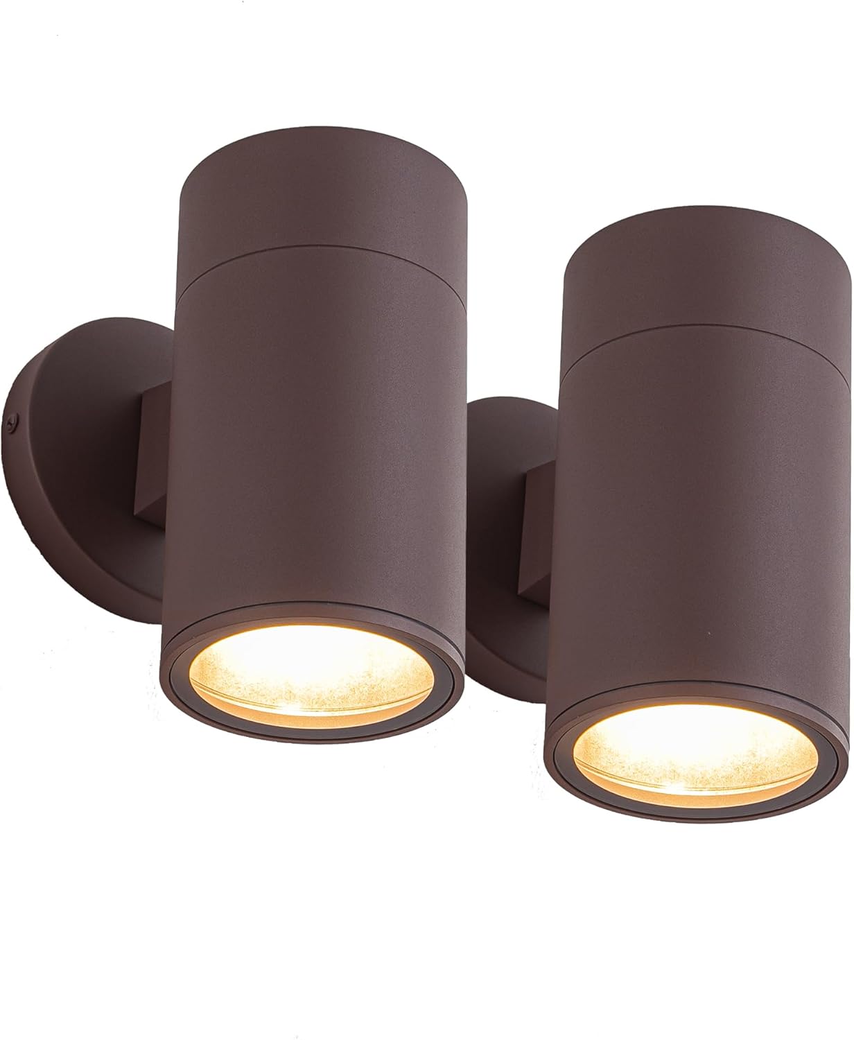 Ken & Ricky Exterior Lighting Fixtures,Outdoor Cylinder Wall Lights,Outdoor Sconces Set of 2,Oil Rubbed Bronze Outside Light Fixtures for House,Front Door,Entrance, Garage,Porch