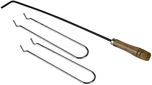 BBQ Grill Outdoor Barbecue Grill Square Outdoor Metal Firepit, with Spark Screen Log Poker and Cover Grill Table, for Backyard Patio Garden Stove Wood Burning Fire Pit