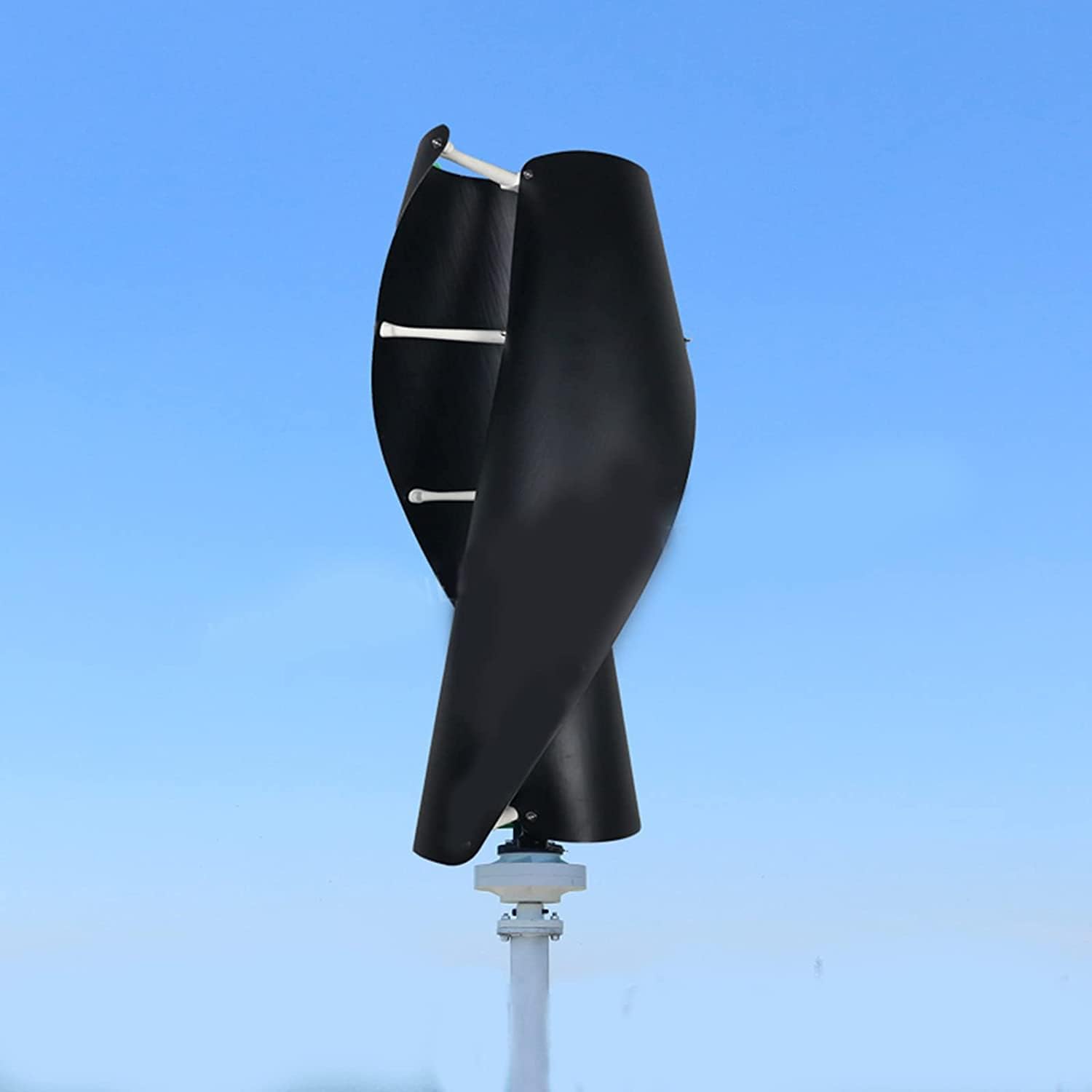 12000W Low Noise Rotation Vertical Wind Turbine, 12V 24V 48V 220V Spiral Vertical Wave Wind Generator with Controller