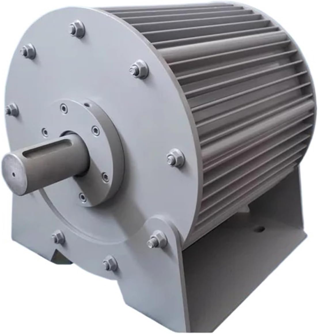 Low Speed 10KW 15KW 20KW 96V 120V Gearless Permanent Magnet Generator AC tors Use Wind Turbine Water Turbine Low Starting Speed for Home(with Base,48V_10KW)