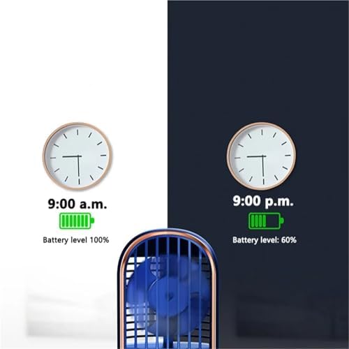 Portable Air Conditioner, Small Air Conditioner Degree Adjustable Charge Large Air Conditioner,Desktop Fan for Home Outdoors(Blue)