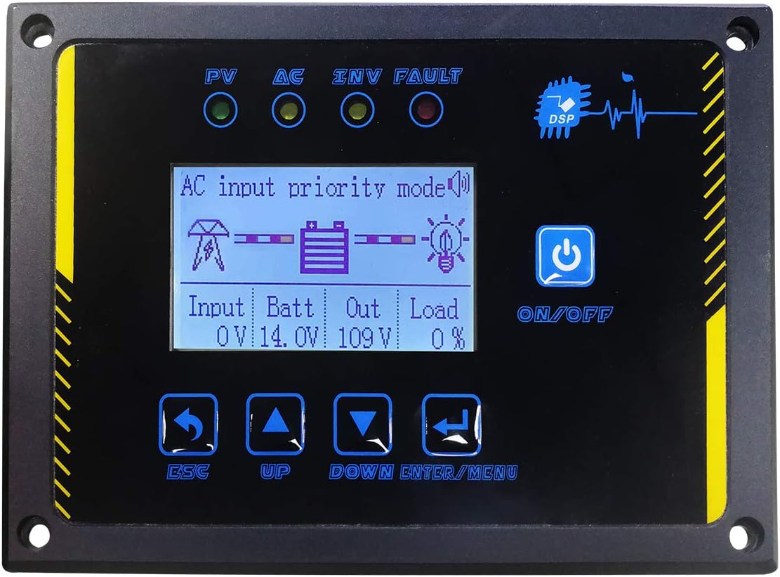 AMPINVT Specific Remote Control Panel for Low Frequency Pure Sine Wave Power Inverter