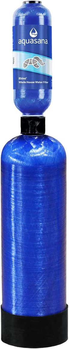Aquasana Rhino Whole House Filter Replacement Tank for Rhino Well - 500,000 Gallons - Carbon & KDF Home Filtration - WH-WELLR