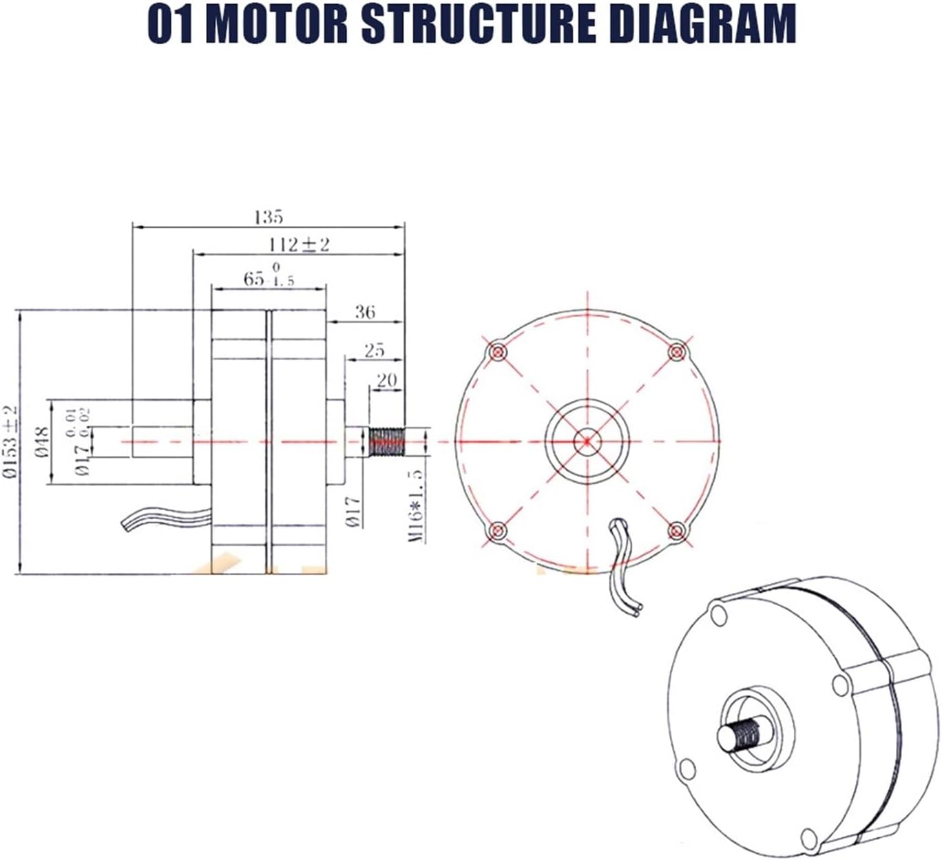 Wind Turbines Generator, 500w Wind Turbine Generator 12V 24V 750 RPM AC DC Power Magnetic Water Turbine Hydro tor Windmill Low Starting Speed for Home(Type 4,12V)
