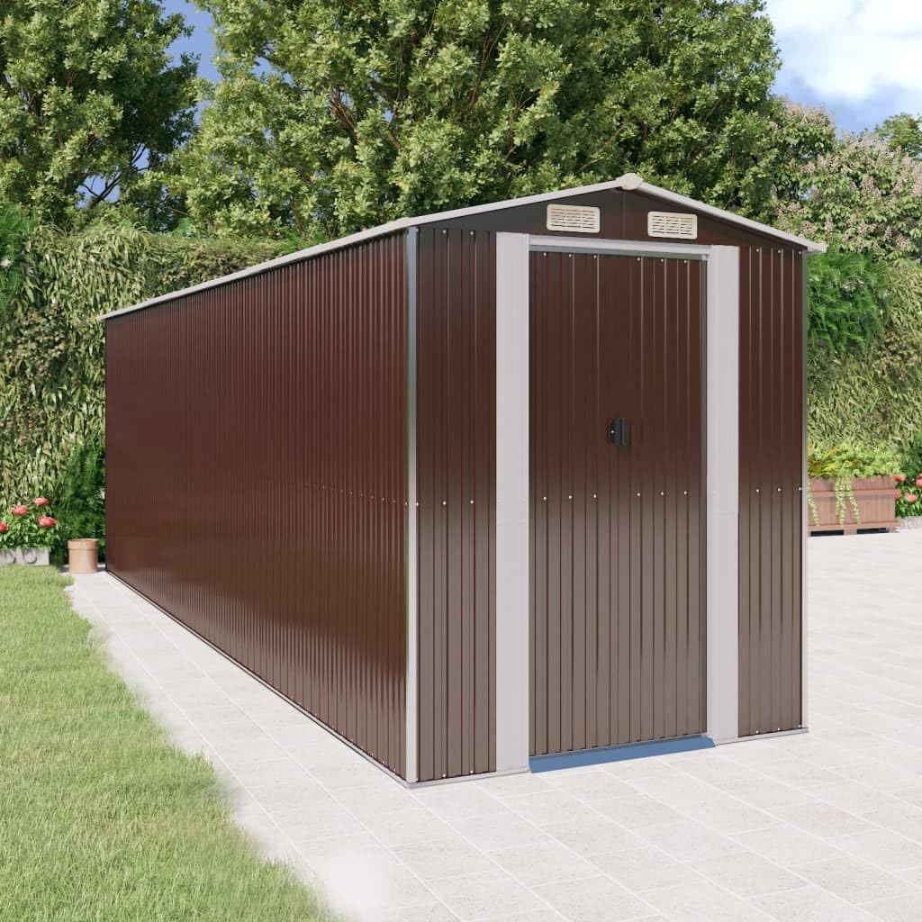 Outdoor Storage Garden Storage Room Outdoor Tool Shed Garden Shed Dark Brown 75.6