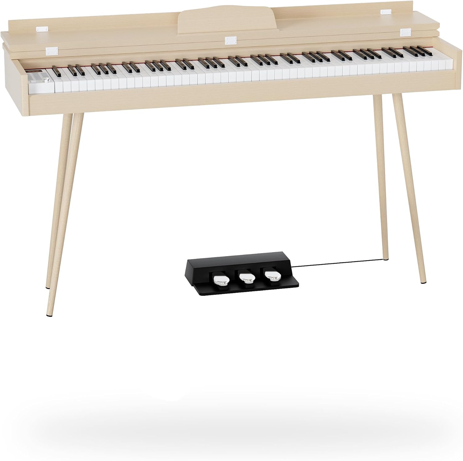 88- Key Hammer Weighted Digital Keyboard Piano, Full-Size Electric Piano keyboard, with 3-Pedal, Multi-Functional Keyboard and Stand for Beginner/Adult
