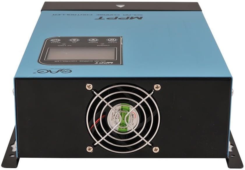 60A MPPT Solar Charge Controller 12V24V48V Auto Battery Regulator Solar Panel Max 150V Input for Lithium, Sealed, Gel, and Flooded Batteries (Blue)