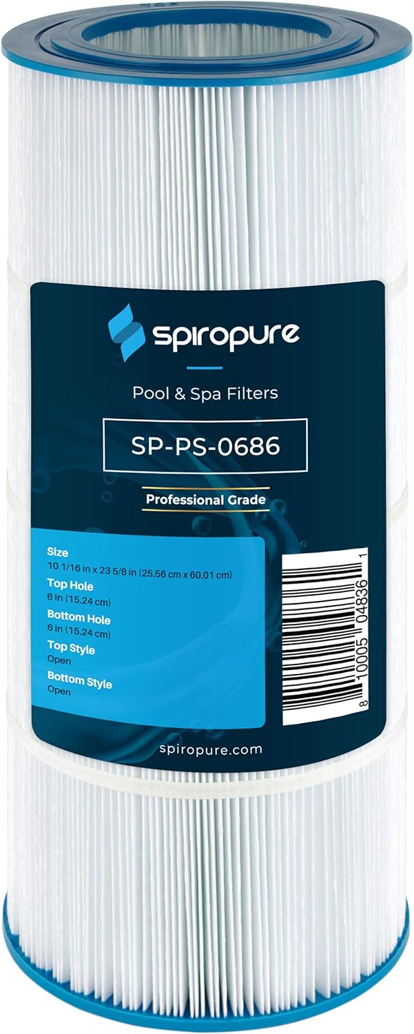 SpiroPure Replacement for Pentair CC100 Pleatco PAP100-4 Unicel C-9410 Filbur FC-0686 Aladdin 19916 Baleen AK-8003 R173215 160316 Hot Tub Spa Pool Filter Replacement Cartridge