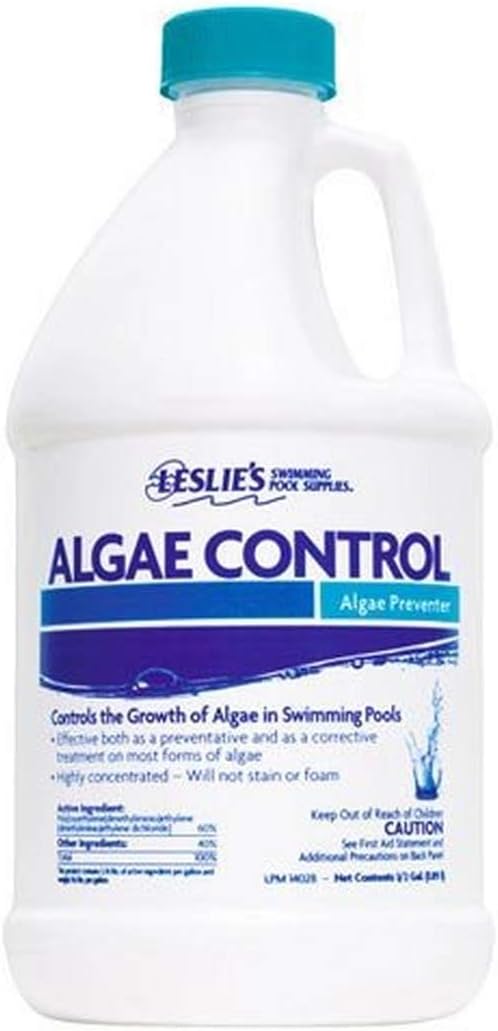 Leslie's Algae Preventative - Non-Staining Algae Control for Swimming Pools, Spas, and Hot Tubs - 1 Gallon