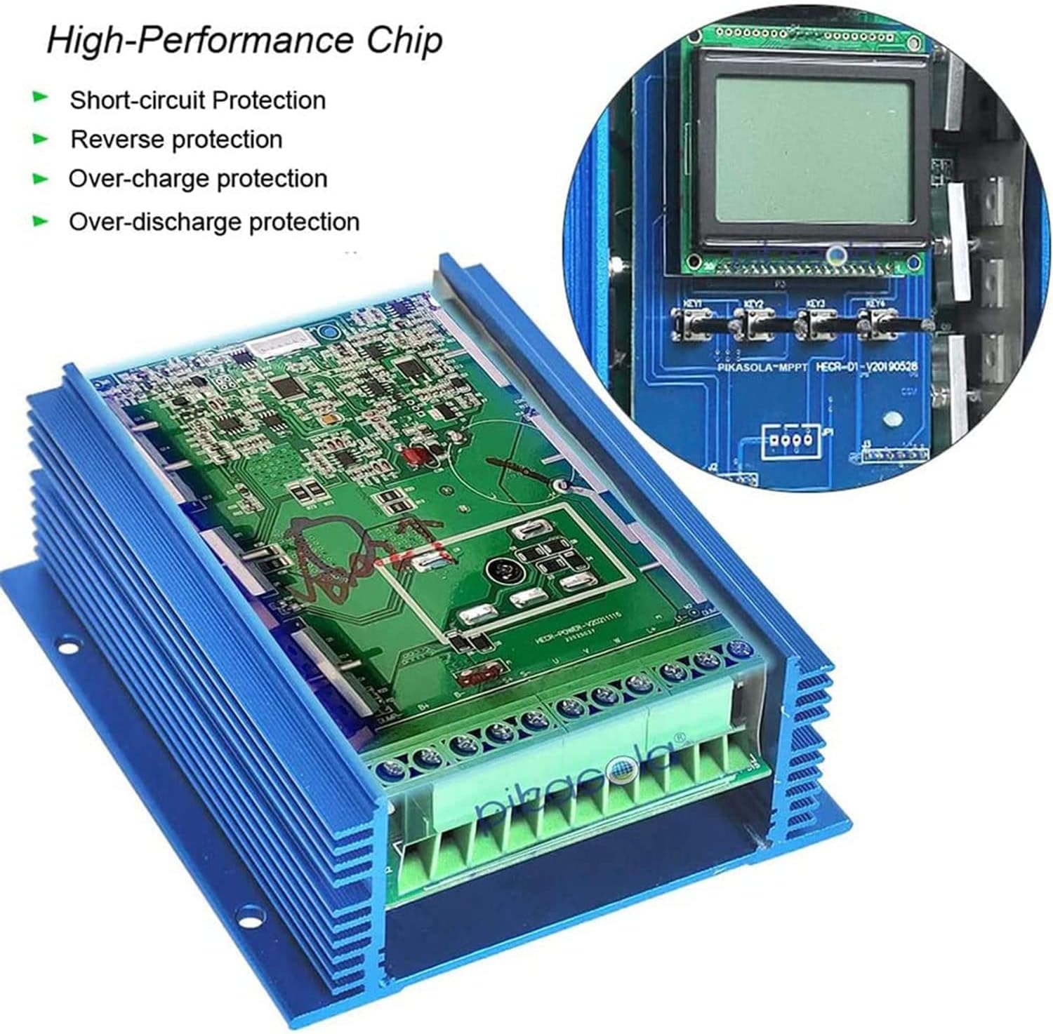 Wind Solar Hybrid Charge Controller 5000W-12000W 12V/24V/48V Auto Switch Regulator MPPT Wind Solar Hybrid Boost Controller for Wind Turbine Generator Charger Battery,12000W-48V