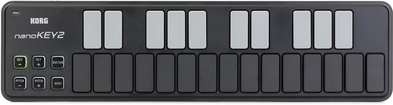 Korg, 25-Key Midi Controller (NANOKEY2BK),Black