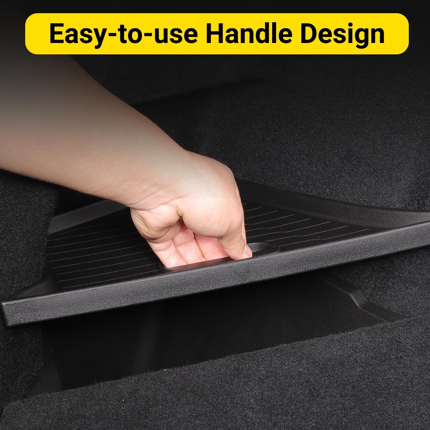 New 2025 2026 Model Y Juniper Rear Trunk Storage Bins with Lids 2PCS Refresh Model Y Rear Trunk Storage Box TPE Waterproof Trunk Organizer for Model Y Juniper Interior Accessories