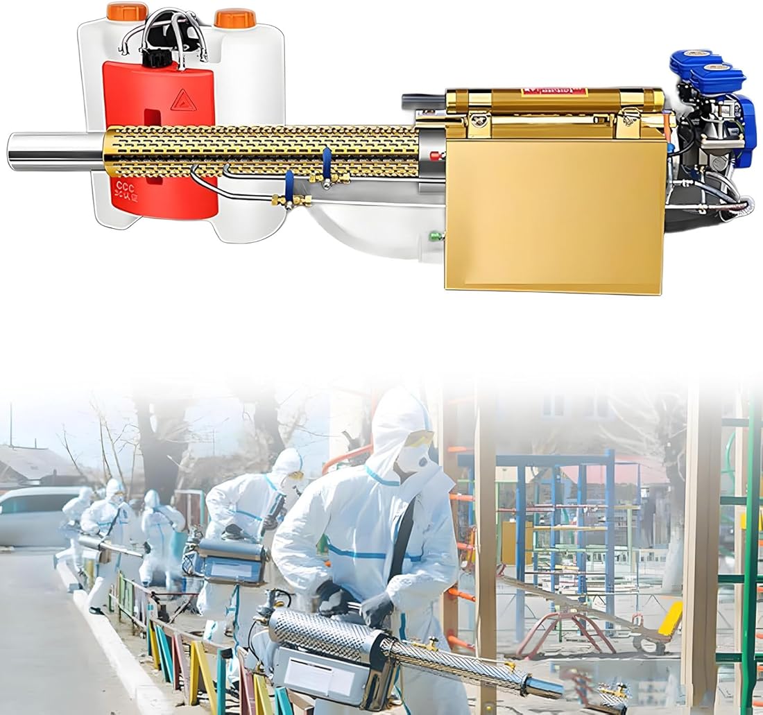 Fogger Machine Fogger Atomizer,Disinfection Fogging Machine,Portable Pulse Jet Fogger,Indoor Outdoor Agricultural Sprayer for Long-Term Crop Protection