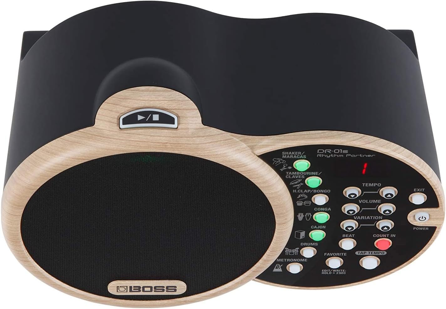 Boss DR-01S Rhythm Partner Bundle with Picks and Austin Bazaar Polishing Cloth