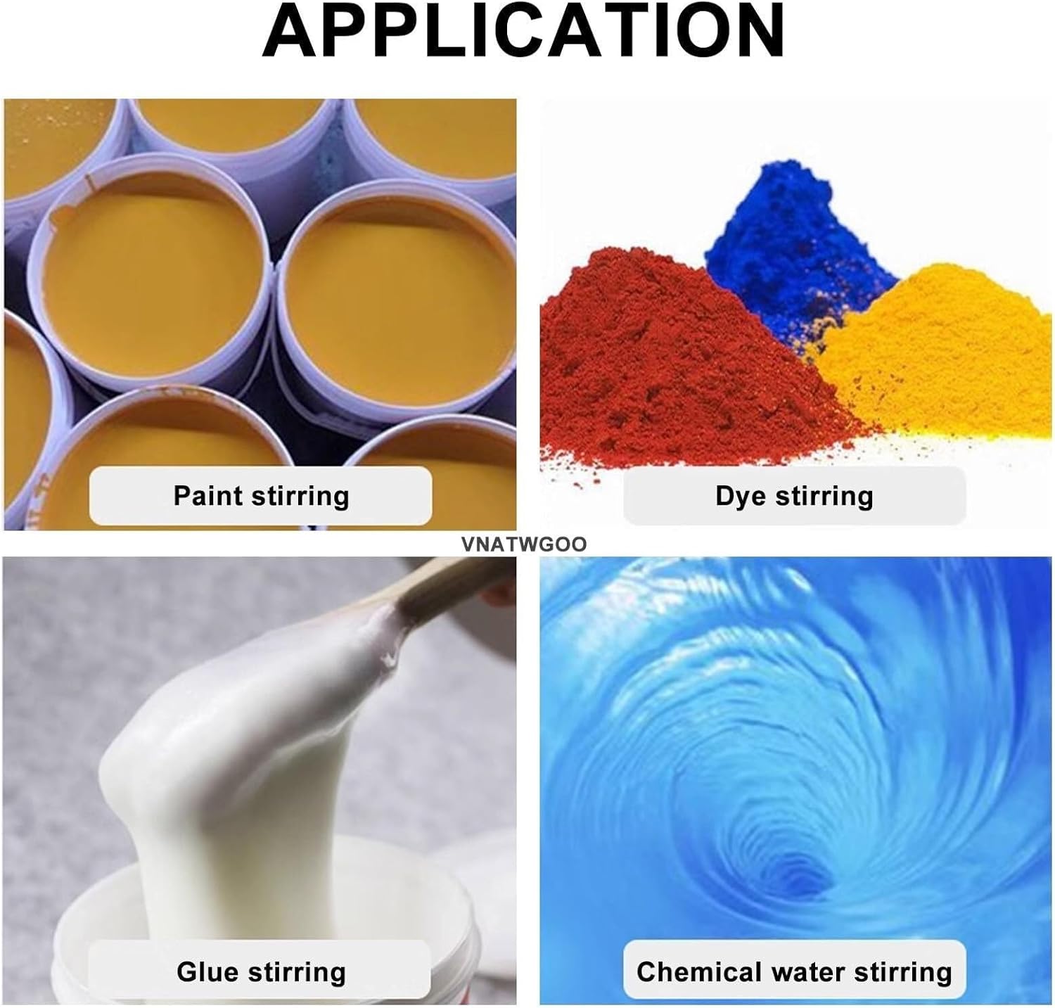 Industrial Clamp-Type Pneumatic Mixer, 50/100 Gallon Aluminum Alloy Agitator, Adjustable Speed Stirring Machine, for Liquids, Paint(100gallons)