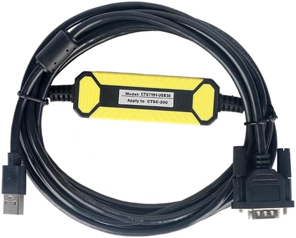 for CTS7191-USB30 PLC Programming Cable CTSC-100 Download Cable Black Length : 3 Meters Cables
