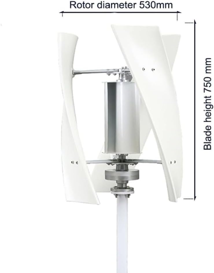 12000W 3 Blade Vertical Axis Wind Turbine Generator Kit with Controller,12V-220V Low Noise Magnetic Levitation Design, Home Wind Power for Boats, Cabins