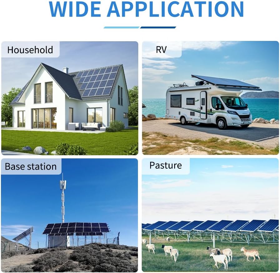 Ampinvt 120A MPPT Solar Charge Controller 12V 24V 36V 48V Battery System Auto,Max Input 150V PV Solar Panel Regulator fit for Gel Sealed Flooded and Lithium Battery