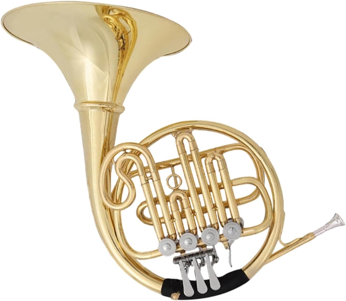 4 Key French Horn French Horn Single Row Four Keys Beginner Playing B Flat Adult Practice Playing Musical Instrument