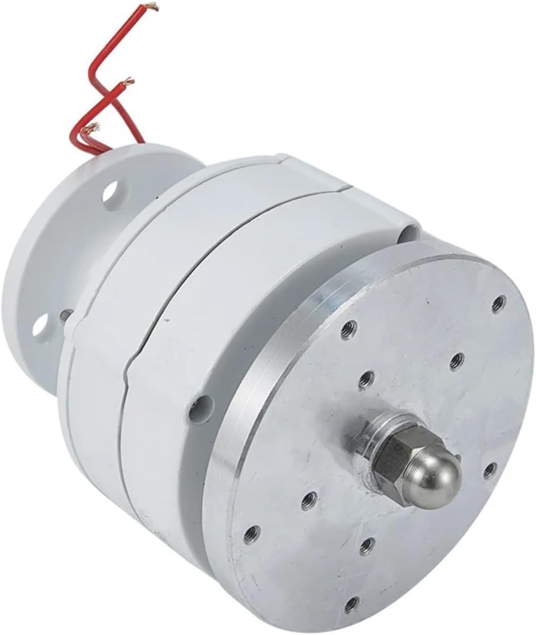 Wind Turbine Generator Kit, 2000W 12V 24V 48V Wind Turbine nerator Vertical Axises Windmill for Residential Household Streetlight for Hybrid Solar Wind System(White,12V)