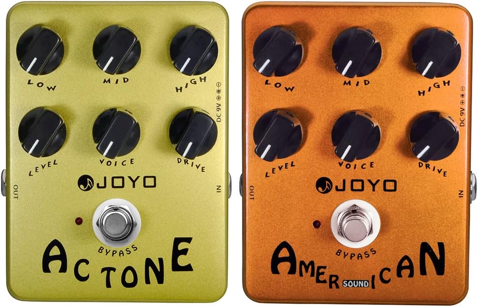 JOYO JF-14 American Sound Bundle with JF-13 Amplifier Simulator Pedals AC Tone for Electric Guitar Most Frequently Combination Budget Pedals in Bundle