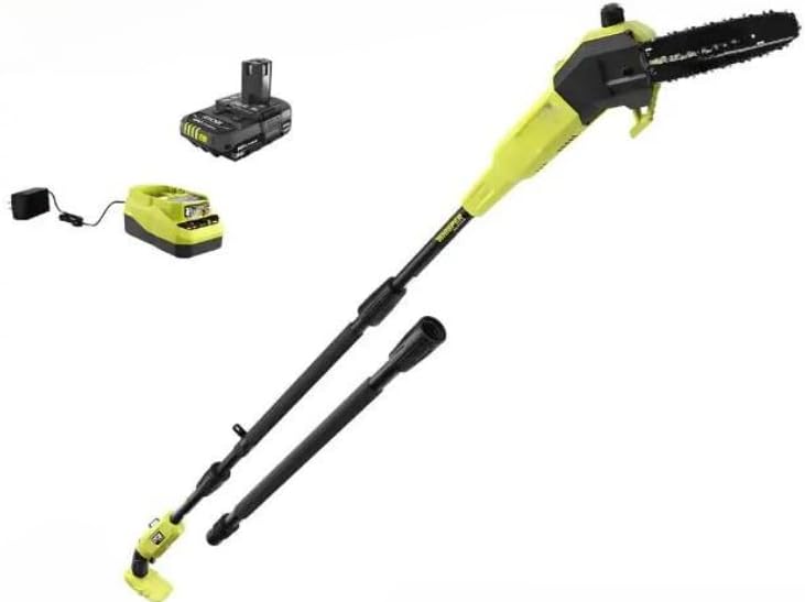 P2580 Fits for RYOBI HP 18V Brushless Whisper Series 8 in. Cordless Battery Pole Saw with 2.0 Ah Battery and Charger
