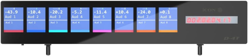 iCON Pro Audio D4T OLED Display with Timecode for P1-M MIDI DAW Control Surface