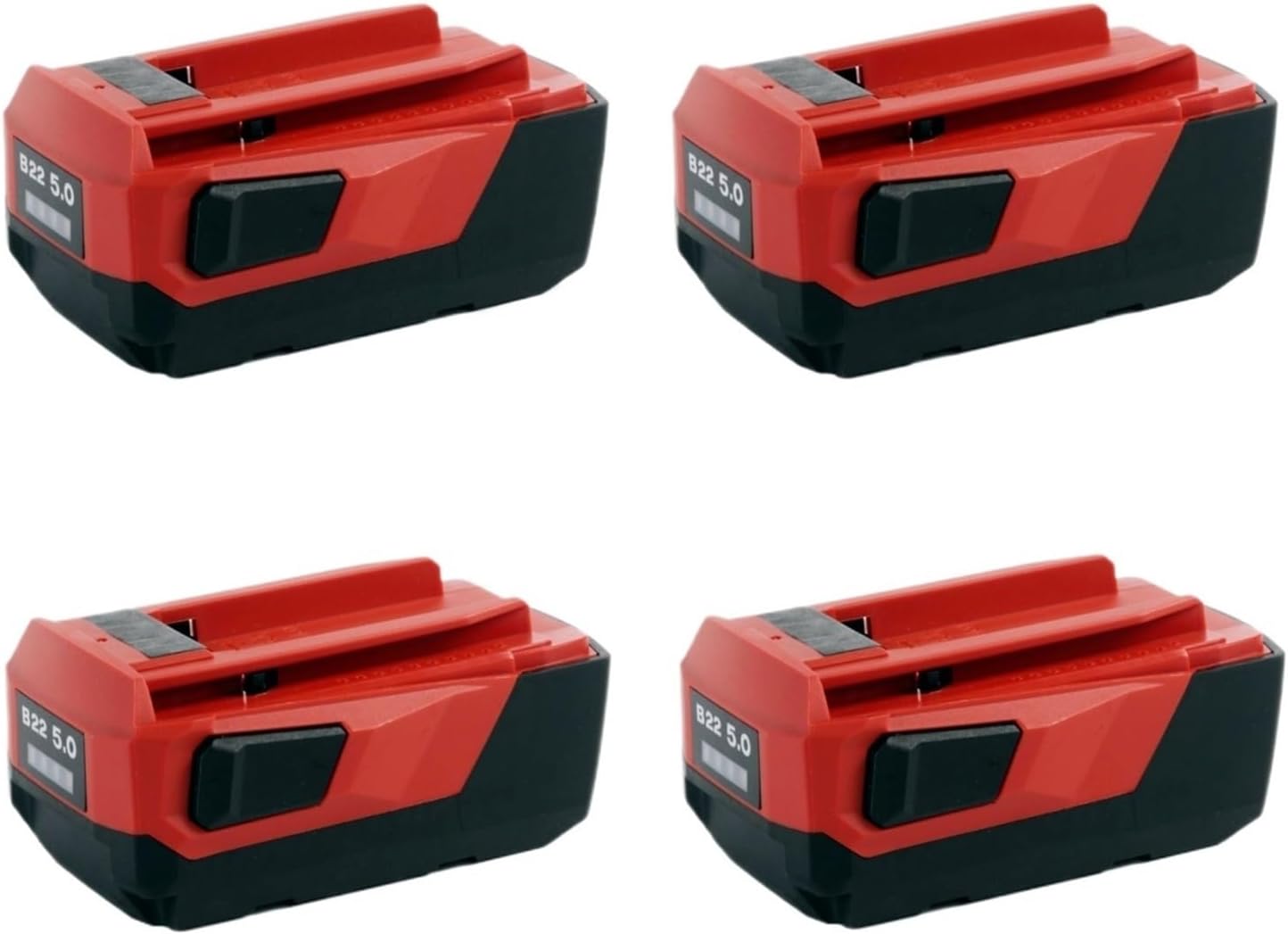 4Packs 21.6V 5Ah Lithium-Ion Akku Cordless Tools Power Tools Drills Hammers，Compatible for Hilti B22 18V 21.6V 22V