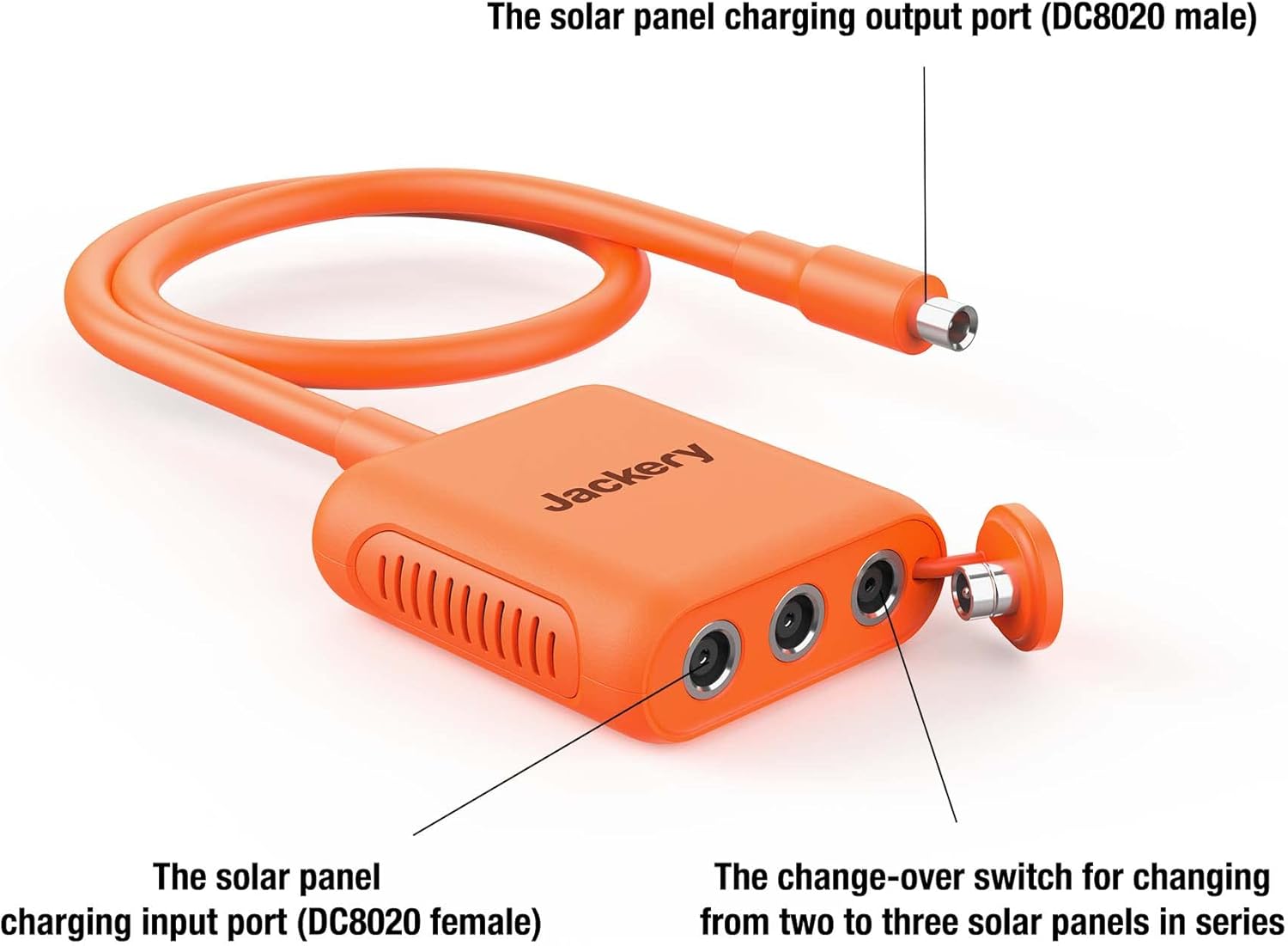 Jackery Solar Series Connector for Explorer Portable Power Station and SolarSaga 200W Solar Panel