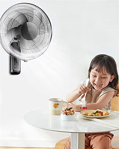 Wall Fan,16 Inch/18 Inch,3 Speed Settings Quiet Operation Wall Mounted Fan,Adjustable Angle,Timer & Remote Control Air Cool Fan for Living Room Motorhome Bedroom