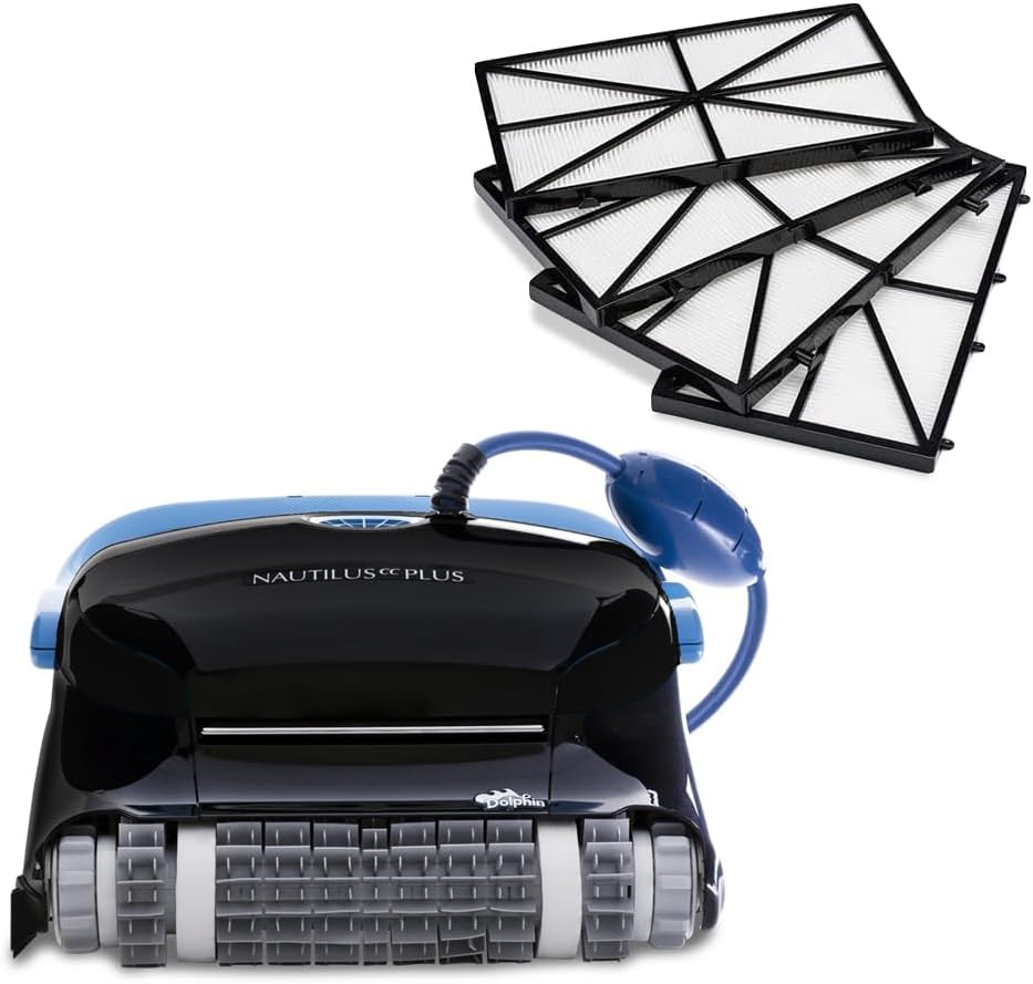 Dolphin Nautilus CC Plus Wi-Fi Robotic Pool Vacuum Cleaner Includes Ultra-Fine Filters for an Ultimate Clean, Ideal for In-Ground Pools up to 50 FT in Length