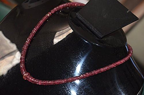 gorgeous natural pink tourmaline tyre faceted beads necklace 3-8 mm approx, 17 inch pink tourmaline necklace