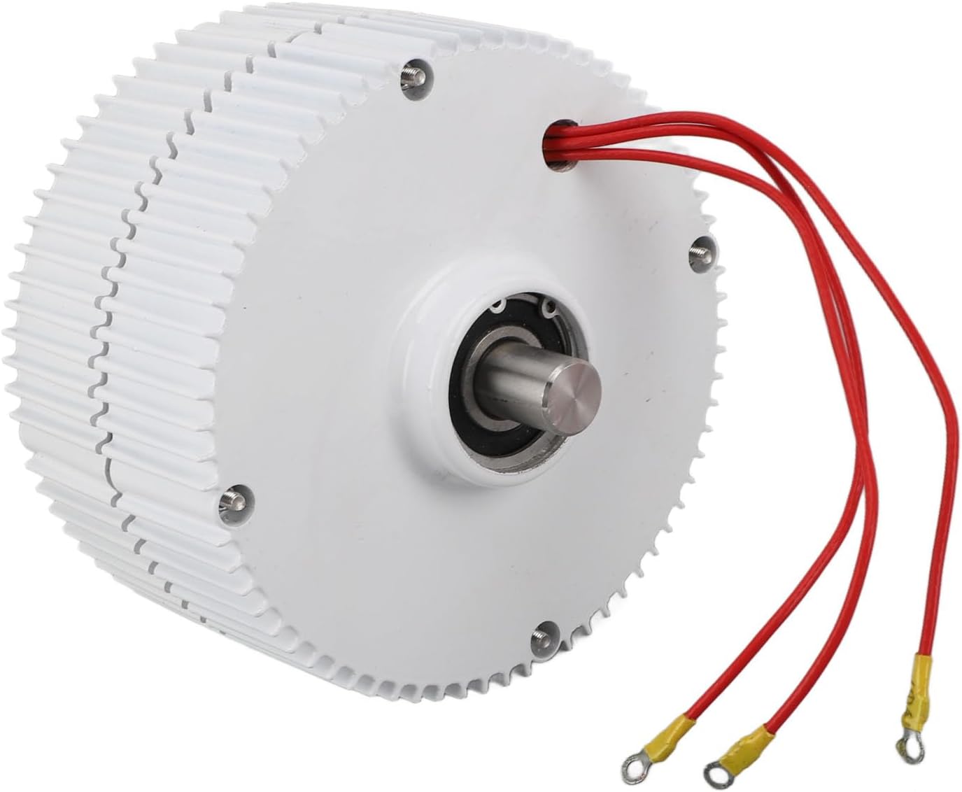 48V Double Shaft Generator 3 Phase Permanent Magnet Synchronous AC Electric Motor High Efficiency Grease Lubrication Compact Design for Vertical or Horizontal Wind Turbines (400w)