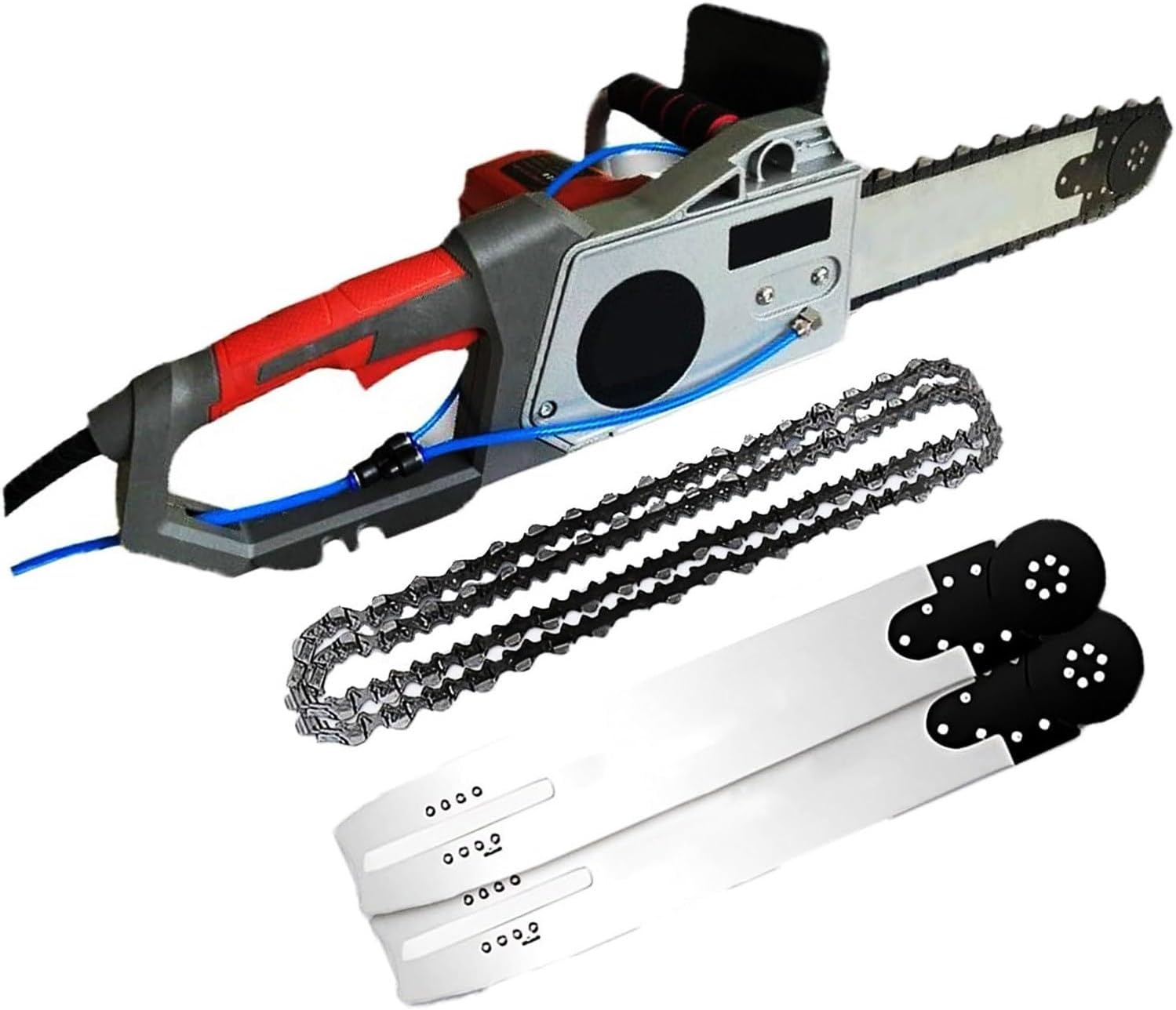 Electric Concrete Chain Saw (5800w/6500w Heavy Duty),Wet Cutting with Water Pump Dust Removal,Diamond Chain,for Concrete,Steel Bars,Marble & Reinforced Concrete,Professional Power Tool 480mm