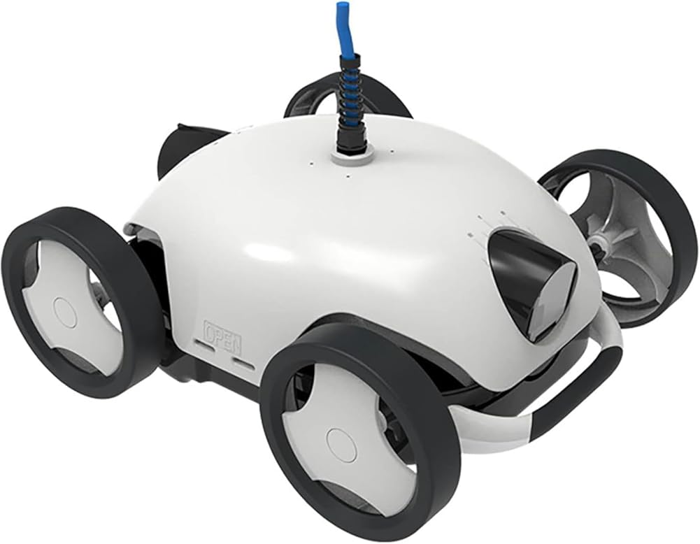 Cordless Autonomous Pool Vacuum Cleaner, Robotic Pool Cleaner, Self-Parking, with 90 Mins Maximum Runtime, 2-Motor Powerful Suction