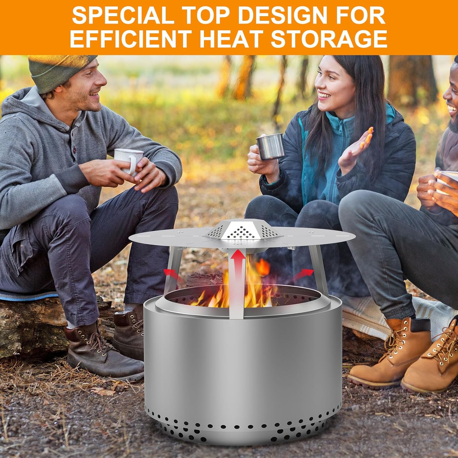 Fire Pit Heat Deflector for Solo Stove Yukon 27